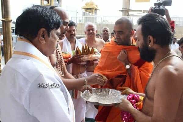 H.H Shri Swamiji's visit to Shri Kshetra Tirumala