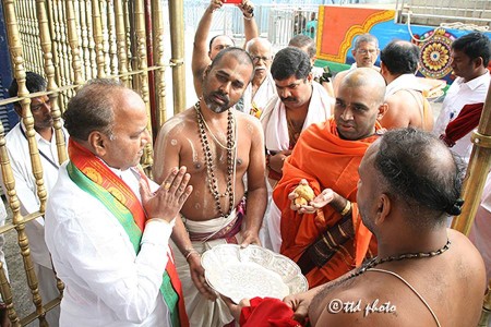 H.H Shri Swamiji's visit to Shri Vari Temple, Tirumala