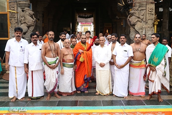 HH Shri Swamiji's visit to Tirumala